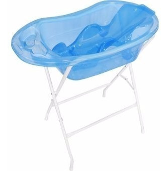 Bañera Tina Para Bebe Con Soporte Y Base Metálica