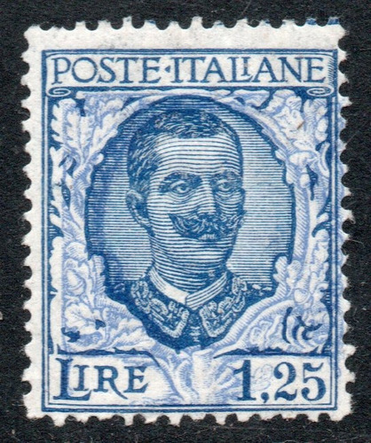 Italia Sello Mint Rey Victor Emmanuel 3° X 1,25 L. Años 1925