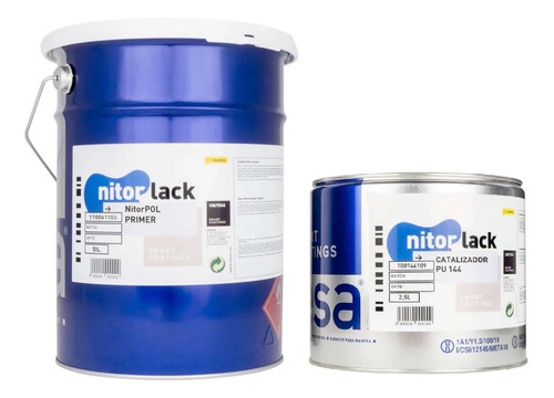 Poliuretano Primer Nitorlack Incoloro 5 Litros + Catalizador