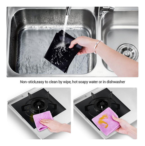 Protector De Estufa De Aluminio Reutilizable, 4 Piezas
