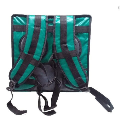 Bolso termico de delivery impermeable Milenio color verde oscuro