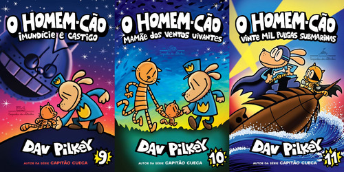 O Homem-cão Do Livro 9 Ao 11, De Dav Pilkey. Editorial Companhia Das Letrinhas, Capa Mole Em Português, 2024