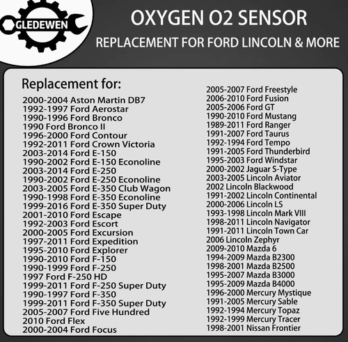 Sensores De Oxigeno Ford Mazda
