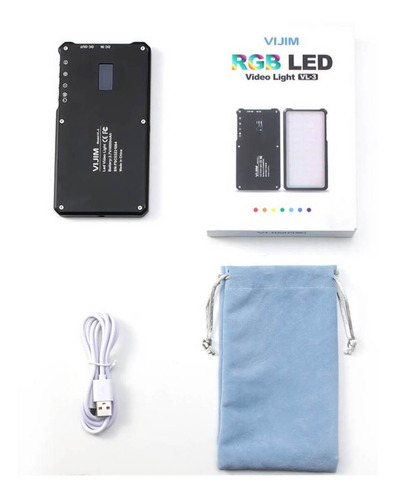 Iluminador De Led Rgb Para Celulares / Câmeras - Vijim Vl-3