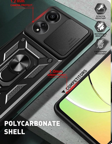 Capa Armadura Kickstand Proteçao Full Camera Para Oppo A60