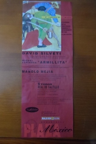 Cartel Taurino Plaza México David Silveti Armillita Mejia 