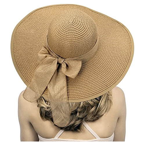 Sombrero Plegable Para Mujer Ala Ancha