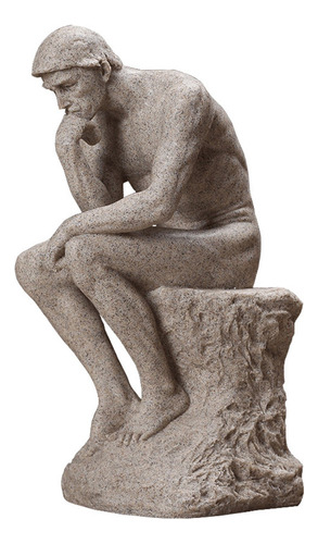 Escultura De Pensador Nórdico, Estatua De Resina De Piedra A