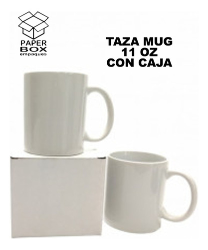 Taza Mug 11 Oz Para Sublimar Blanca