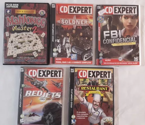 Coleção Jogo Pc Original Cd Expert - Lote Com 5 Jogos / Cds