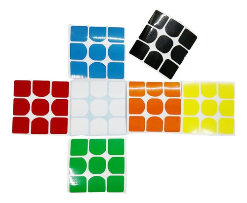 Cubo Rubik Stickers 3x3 Yuxin Clasicos