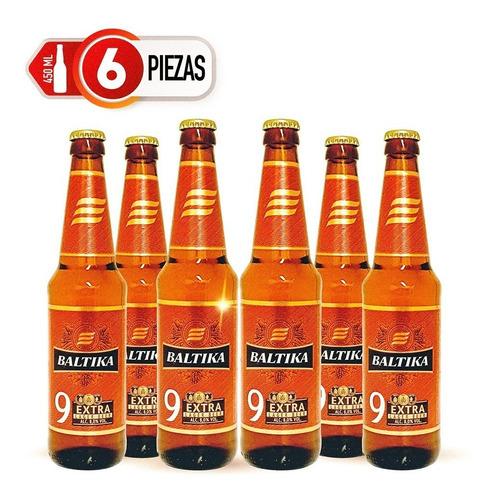 Six Pack Cerveza Baltika #9 470ml C/u