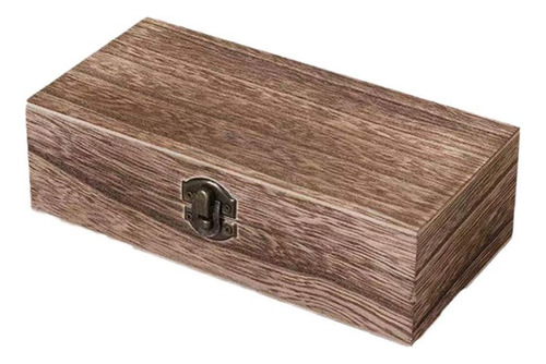 Caja Rectangular De Madera Caja Artesanal De Madera Vintage