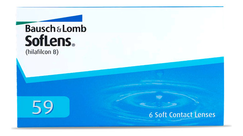 Lentes De Contacto Bausch & Lomb Soflens 59 Graduados 6 Pzas