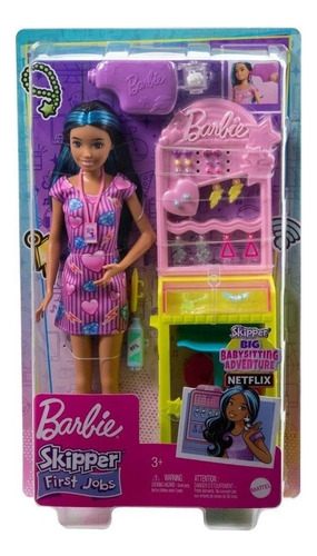 Muñeca Barbie Skipper First Jobs Perforadora Mattel