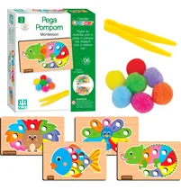 Comprar Jogo Pega Pom Pom Coleção Madeira Crescer Educativo Nig
