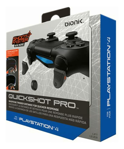 Bionik Quickshot Pro For Ps4: Gatillos Ergonómicos Bloqueo