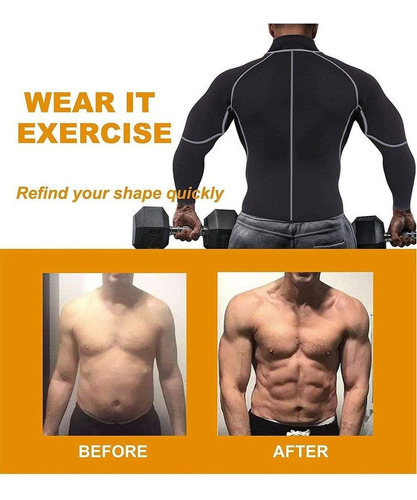 Traje De Sauna Para Bajar De Peso De Neopreno Para Hombre