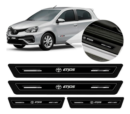 Soleira Protetor Porta Platinum Toyota Etios 2013 2014 2015 