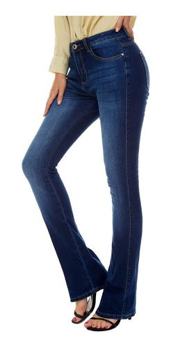 Vipones - Jeans Acampanados Para Mujer, Cintura Alta, Elasti