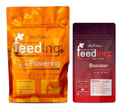 Fertilizante Powder Feeding Short 500grs Pk Booster 125gr