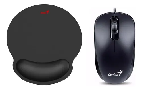 comprar Mouse Optico Ps2 + Mouse Pad Con Apoya Muñeca Genius 
