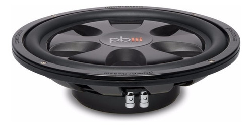 Subwoofer Plano Power Bass S-12td Doble Bobina 12 PuLG 600w Color Negro