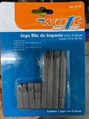 Jogo Bits Impacto 8 Pçs - Waft