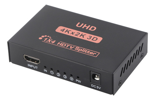 Divisor Hdmi Splitter 1 En 4 3d 4k 1 Entrada 4 Salidas,transmisión De Señal Rápida