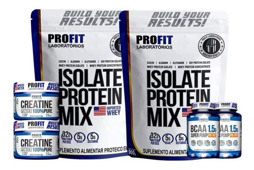 Kit 2x Whey Isolado + 2x Bcaa + 2x Creatina | Way Wey Proten