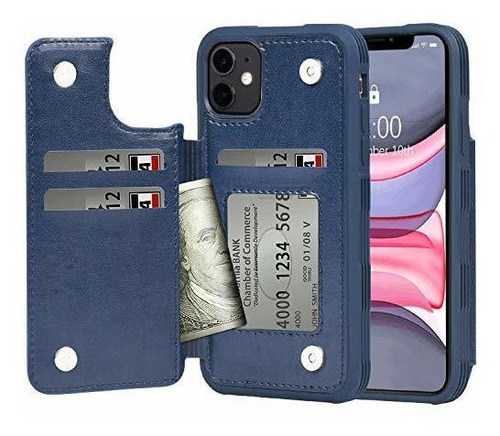 Caja De Arae Para iPhone 11 Pu Funda De Cuero Con 1znd6