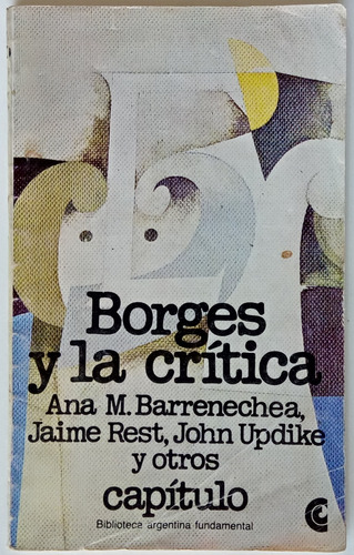 Borges Y La Crítica Barrenechea Rest Capítulo Ed Ceal Libro