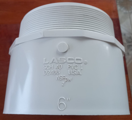Adaptador Macho 6 Lasco, Cd-40 Ingles, 1 Pieza