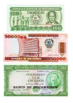 Comprar Mozambique - Lote 3 Billetes Diferentes - Unc