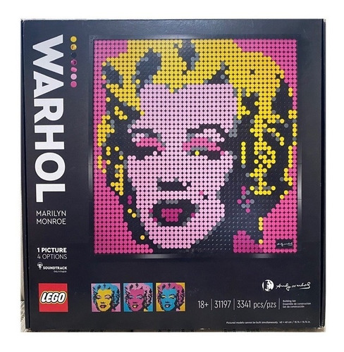 Lego Warhol Marilyn Monroe 3341 Pcs Mod 31197