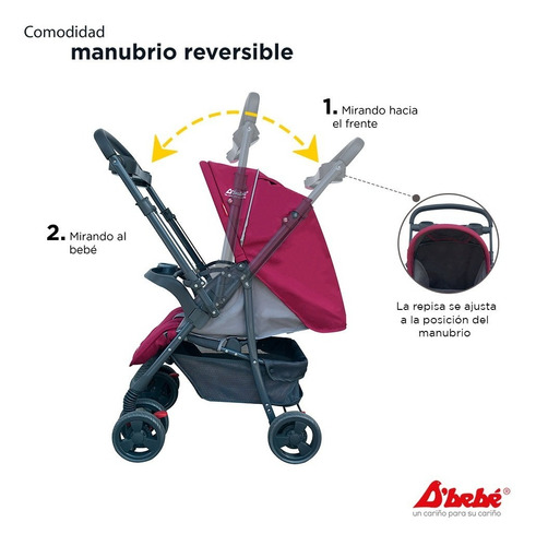 D´bebe Carriola Travel System Star Baby Color Rosa Color del chasis Negro