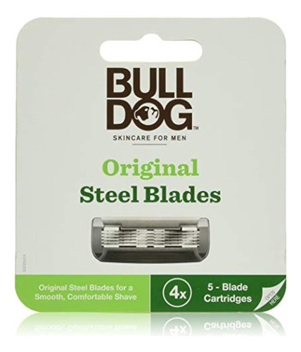 Bulldog Cuchillas De Afeitar Originales Para Hombre, 4 Unida