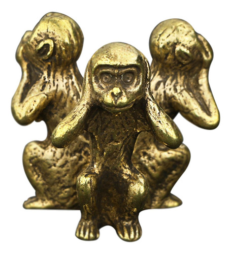 Estatuilla De Estatuas Fengshui Chino Dorado Para