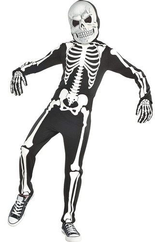 Amscan Glow In The Dark X-ray Skeleton Costume Medium (8-10)