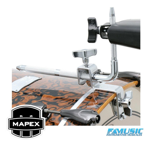 Imagen 2 de 10 de Soporte P/ Cencerro Jam Block Mapex Ac-912 P/ Bombo Sale%