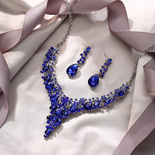 Conjunto De Joyas De Cristal Para Dama De Honor, Collar De F