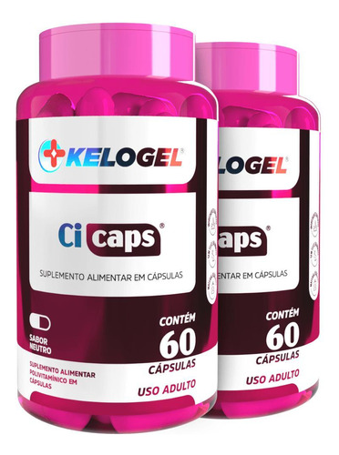 Cicaps Composto Para Cicatrização 120 Capsulas Kelogel