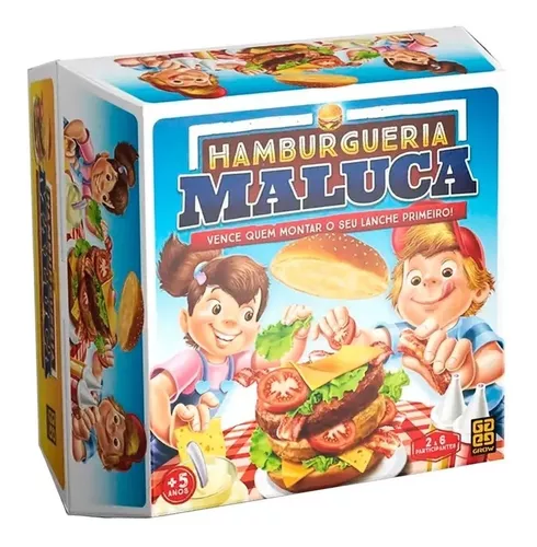 Kit Jogos De Tabuleiro Hamburgueria Maluca + Pizzaria Maluca
