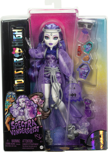 Boneca Monster High Spectra Vondergeist 29cm Furão