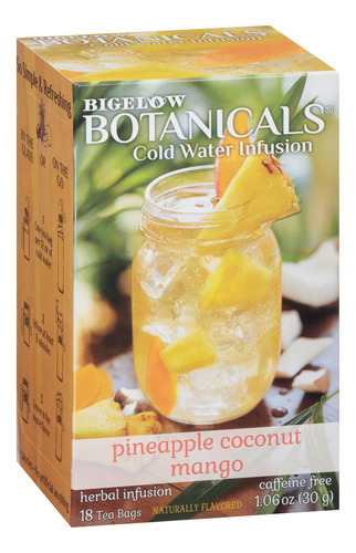 Bigelow Botanicals Mango De Pina Y Coco, 18 Unidades (paquet