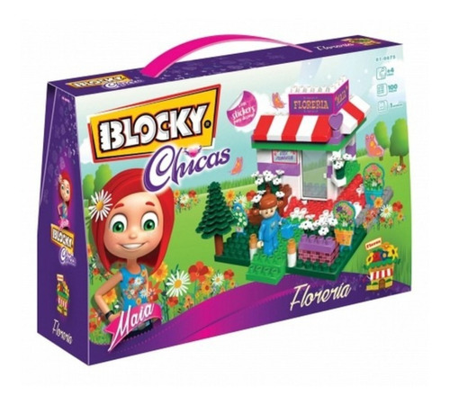 Blocky Chicas Floreria - 100 Pzs - Bloques Toy Piola