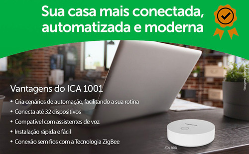 Central Hub De Automação Smart Modelo Ica 1001 Intelbras
