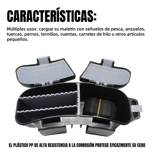 Portátil Estuche Caja Para Aparejos Señuelos Anzuelos Pesca