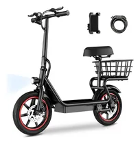 Comprar Scooter Eléctrico Plegable Con Asiento 45km 13ah M5 Elite S1 500w Color Negro FUNJN