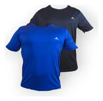Comprar Kit 2 Camisetas Anti-suor Esportivas Plus Size Para Homens